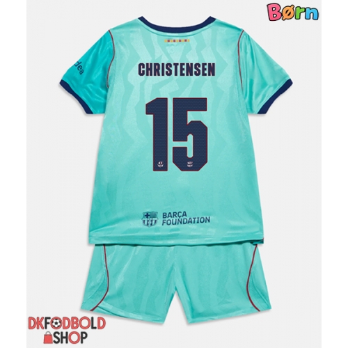 Barcelona Andreas Christensen #15 Tredje trøje Børn 2026-27 Kort ærmer (+ korte bukser)